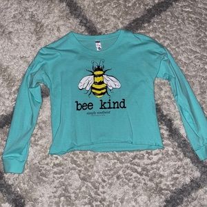 Bee kind simply southern cropped tee